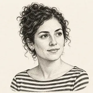 Portrait d’Agathe dessiné à l’encre